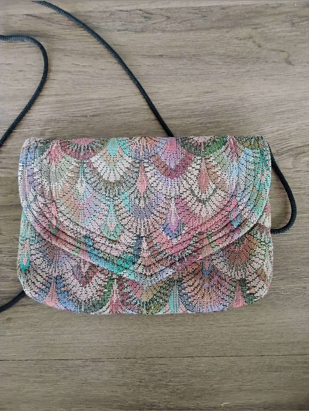 Multicolored Geometric Crossbody Bag